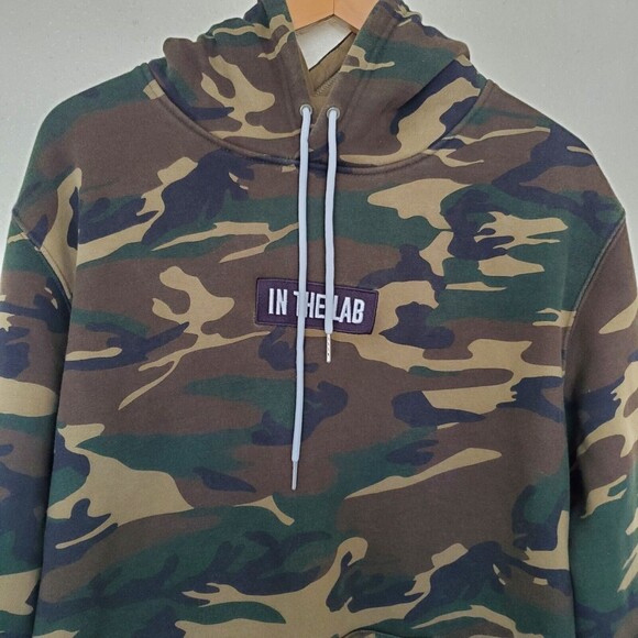 In The Lab Forest Camo Staple Hoodie Men's Size M - Picture 2 of 14